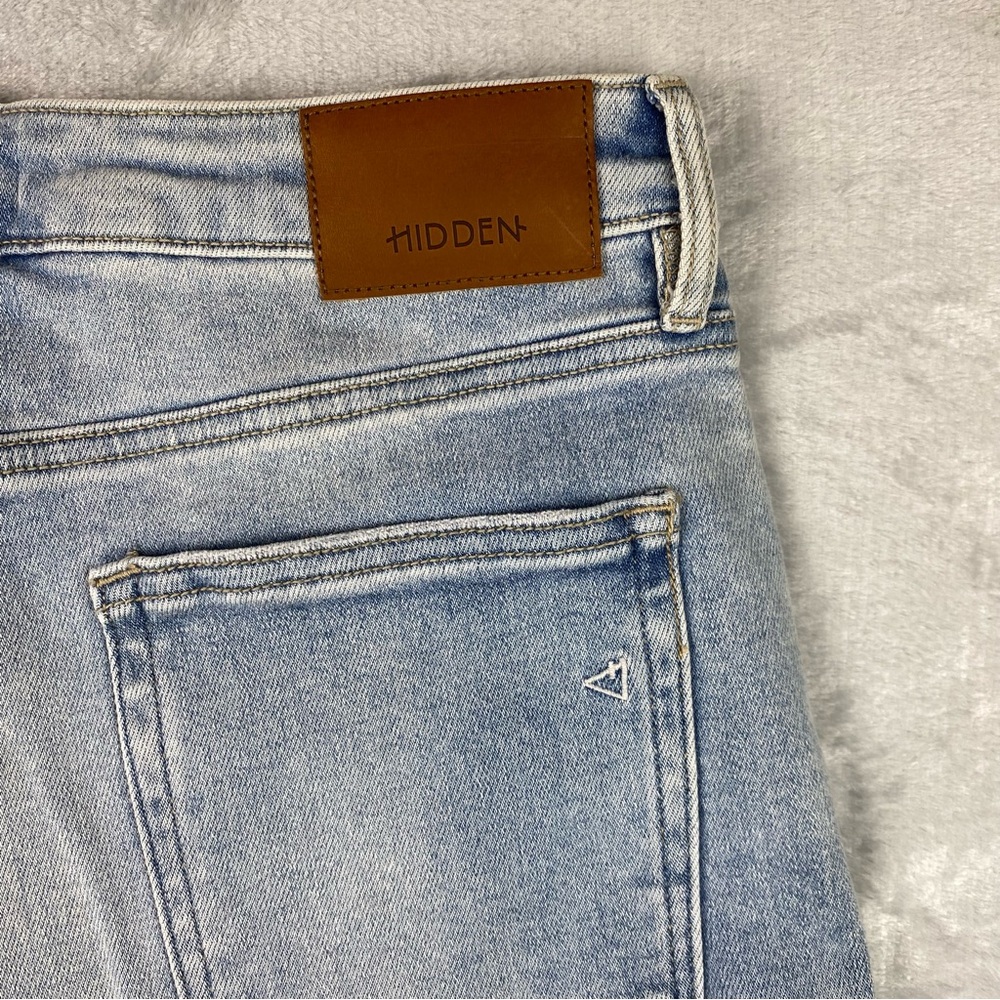 Hidden Jeans Women's 30 Light Blue Nori High Waist Cropped Wide Leg - Picture 4 of 8